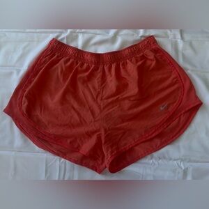 peach/coral color nike running shorts size xl